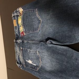 Judy Blue Jeans Floral Boyfriend 31/13